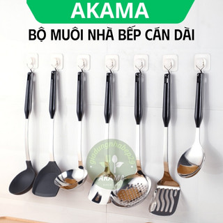 Vá múc canh, môi thủng, xẻng xào thức ăn - Bộ muôi nhà bếp Shunyang inox 304