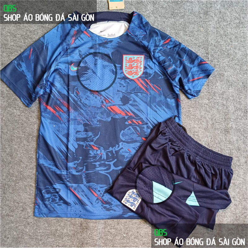 Đội tuyển Anh training xanh 22/23-Bộ áo bóng đá bản Fan vải Thái cao cấp