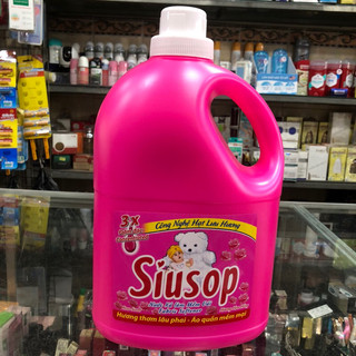 Nước xả vải Siusop 3x đậm đặc hương hoa hồng can 3.5 lít