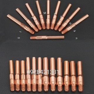 Béc hàn mig dài m6x45mm loại ốm dùng súng hàn mig 200 180