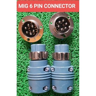 Giắc nối bộ cấp dây máy hàn mig (6 chân)