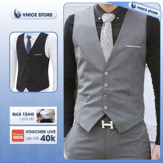Áo Gile Nam 2 Lớp Dày Không Nhăn Không Xù Phong Cách Hàn Quốc Sang Trọng Vnicestore