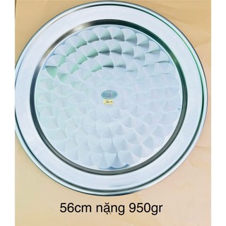 Mâm vành, mâm cơm inox loại 1 phúc hưng phát sg kích thước từ 40cm,44cm,48cm,52cm,56cm