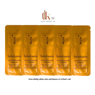 Nội Địa 1g/5g Kem Nhân Sâm Sulwhasoo Perfecring Cream 1Ml Tái Sinh Chống Lão Sáng Bóng Da