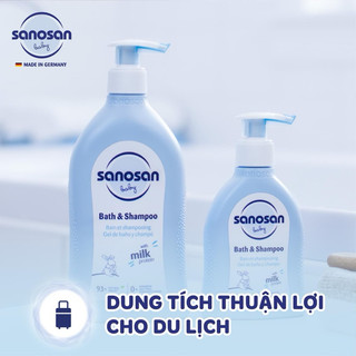 Sữa Tắm Gội Sanosan Olive Hữu Cơ 200ml và 500ml