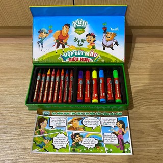 Hộp bút màu Siêu Kun cho bé - Hiền Cherry Shop