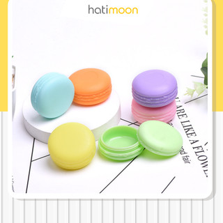 Hũ chiết mỹ phẩm nhựa PP dầy dặn, đựng mỹ phẩm, kem dưỡng hình bánh macaron 10g HATIMOON