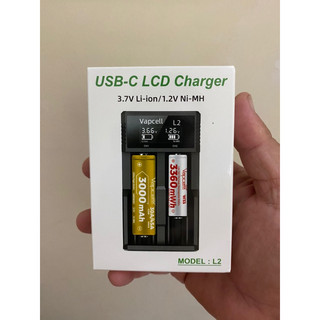 Bộ sạc đôi vapcell màn hình hiển thị dung lượng cổng sạc typeC
