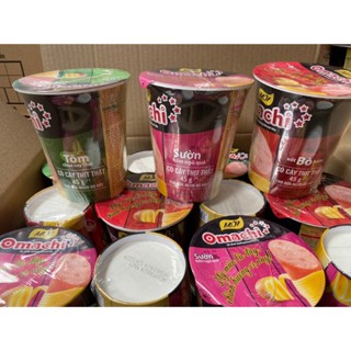Combo 24 Ly Mì Omachi 3 Loại:Tôm Chua Cay, Xốt Bò Hầm và Sườn Hầm Ngũ Quả(Có Cây Thịt Thật)