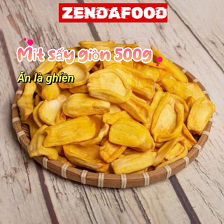  Mít sấy giòn ZENDAFOOD ăn vặt healthy túi 500gr 