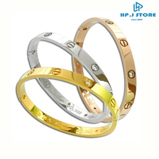 Vòng tay không ốc vít thép titan không gỉ có đính đá VF436.