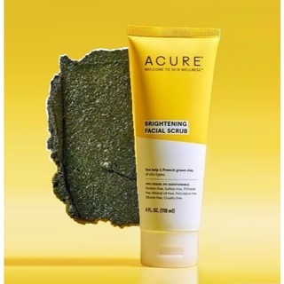 Sữa rửa mặt Acure Brilliantly Brightening Facial Scrub118ml tẩy tế bào chết làm sáng da
