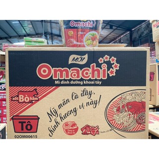 Thùng 18 tô mì omachi xốt bò hầm 153g