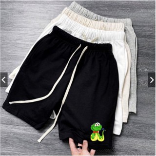 Quần short thun unisex nam nữ in hình hoạt hình dễ thương, siêu kute nhiều màu có bigsize đến 100kg - rắn