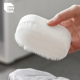 Bàn chải nhựa giặt quần áo Tidybox 42gram, bàn chải mềm mại, siêu nhẹ không làm hỏng sợi vải, bàn chà tạo bọt