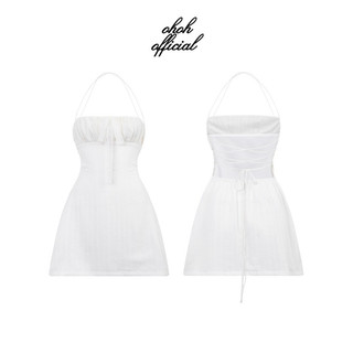 Đầm ngắn đan dây hở lưng OHOH (BACKLESS DRESS)
