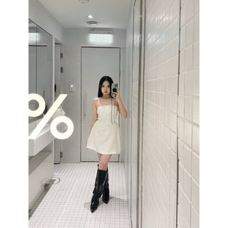 Đầm ngắn đan dây hở lưng OHOH (BACKLESS DRESS)