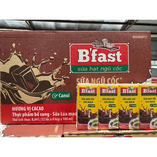 Thùng 48 hộp 180ml sữa ngũ cốc bfast của masan