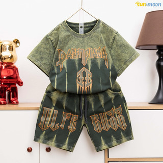 Bộ thun cotton loang cho bé trai cực ngầu