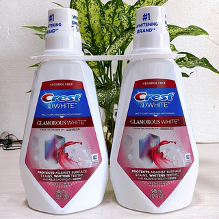 [Hot] Nước súc miệng Trắng răng Crest Brilliance 3D White 1 lít màu xanh