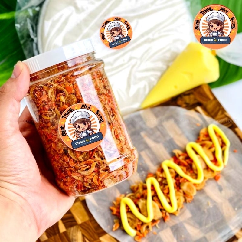 Bánh Tráng Phơi Sương - Combo mùa hè (500Gr)-200g Bánh Tráng + 100g muối Ruốc+100g bơ béo+ sốt+50g t