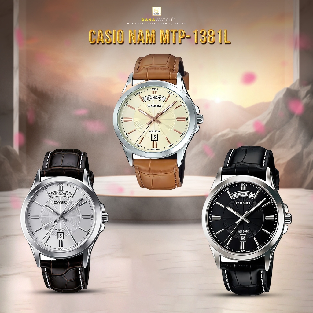 Đồng hồ Nam Casio MTP-1381L-1AVDF – Tặng gói bảo hành kim cương