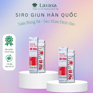 Siro giun zelcom hàng nội địa hàn quốc hộp 2 gói x 15ml lavaxa