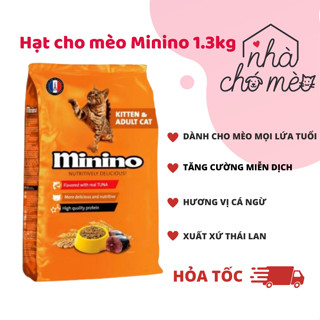 Thức Ăn Hạt Minino Cho Mèo Vị Cá Ngừ Gói 1.3kg