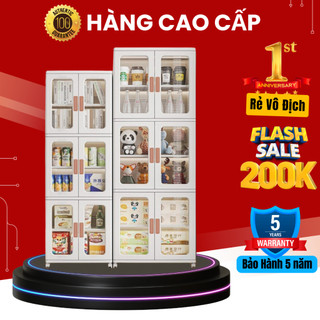 Tủ Để Đồ, Đựng Túi Xách, Đồ Nhà Bếp Cao Cấp, Tủ Nhựa Gấp Gọn Chất Liệu Nhựa PP Nguyên Sinh Không Mùi