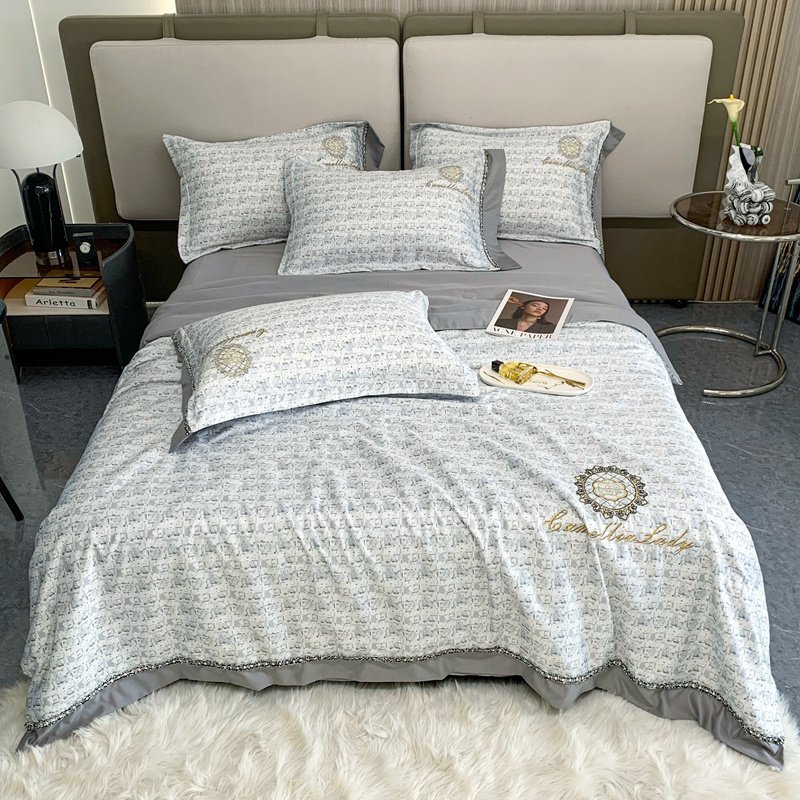 phi lụa chăn chần set 4 món