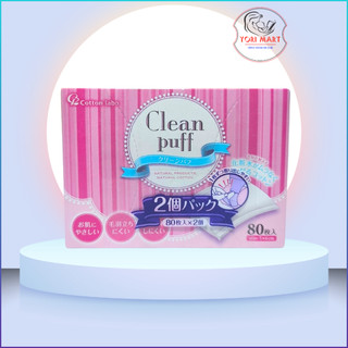 [Hỏa Tốc HN] Bông tẩy trang Cotton labo Clean Puff Nhật Bản 80 miếng/hộp