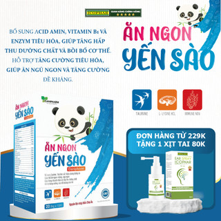 [CHÍNH HÃNG] ĂN NGON YẾN SÀO - Bổ sung dưỡng chất - Bồi bổ cơ thể - Tăng cường tiêu hóa - Ăn ngủ ngon - Tăng đề kháng