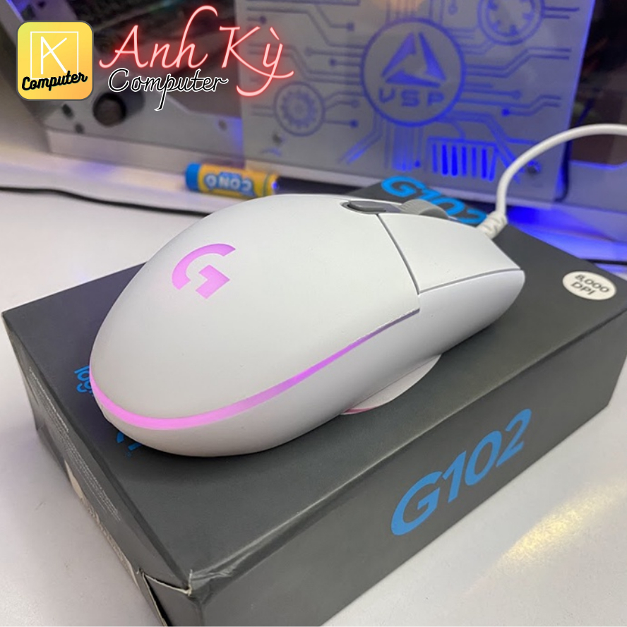Chuột máy tính 𝙇𝙤𝙜𝙞𝙩𝙚𝙘𝙝 G102 OEM có dây 16,8 triệu màu LED RGB đổi màu Bảo hành 12 Tháng [ 1 đổi 1 ] | BigBuy360 - bigbuy360.vn