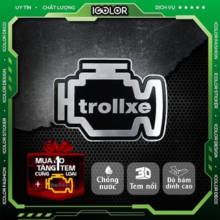 [Trollxe] Tem dán TROLL XE 🛵🏍️ DECAL UV DTF