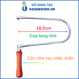 Cưa Lọng Nhỏ cầm tay làm đồ thủ công, chiều sâu 18,5cm được tặng kèm 1 lưỡi cưa lọng chỉ