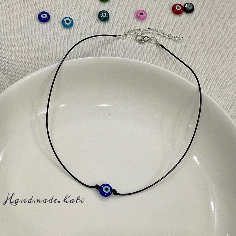 Dây Chuyền Evil Eye, Vòng Cổ Vòng Tay Mắt Quỷ Chất Liệu Thuỷ Tinh 🧿