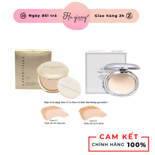 Phấn phủ dạng nén Geo Sempre Happy & Please Pact kiềm dầu tốt, giúp cho lớp nền không bị đổ dầu, trôi màu và không mốc