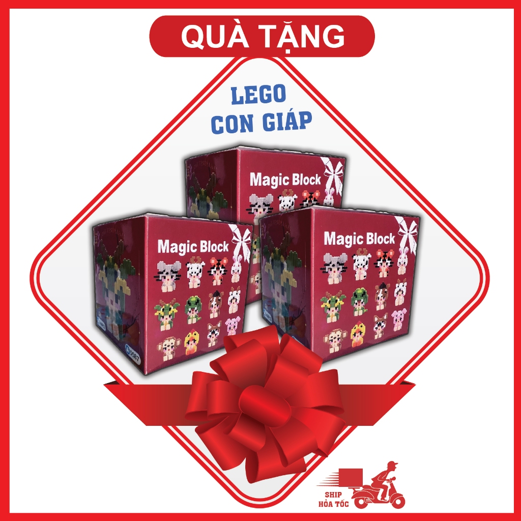( Quà tặng) LEGO 12 con giáp