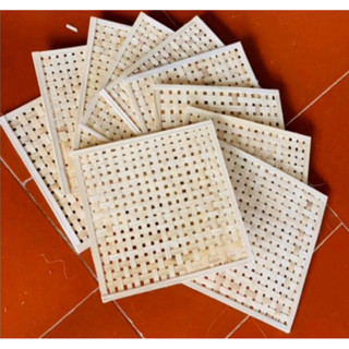 Phên tre, mẹt tre hình vuông, lục giác làm decor, trang trí nhà cửa, lớp học