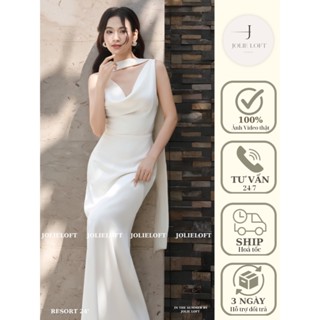 Váy nữ dự tiệc du lịch thiết kế Silk Dress JOLIE LOFT, đầm dáng dài thanh lịch đi chơi đi tiệc mùa hè