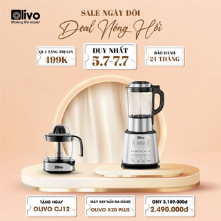 MÁY LÀM SỮA HẠT OLIVO X20 PLUS CHÍNH HÃNG - Bảo hành 24 tháng