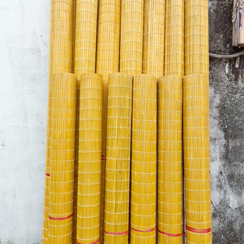  Mành tre che nắng rộng 1m50,1m60,1m80,2m Rèm mành tre treo cửa sổ ,Màn sáo tre mưa có dây kéo 