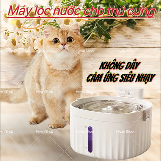  MÁY LỌC NƯỚC THÔNG MINH TỰ ĐỘNG KHÔNG DÂY CHO MÈO CHÓ   MÁY UỐNG NƯỚC CHO THÚ CƯNG CÓ ĐÀI PHUN NƯỚC CẢM ỨNG 