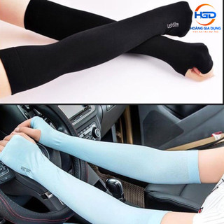 Găng Tay Chống Nắng Xỏ Ngón Let's Slim Aqua-X Nhập Khẩu Hàn Quốc