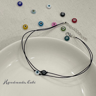Dây Chuyền Evil Eye, Vòng Cổ Vòng Tay Mắt Quỷ 🧿 Phối 2 Hạt (mix 2 hạt theo yêu cầu)