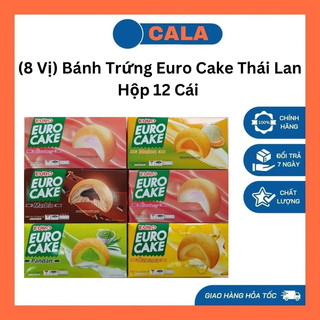 Bánh trứng euro cake nội địa thái lan hộp 12 cái