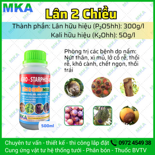 Lân 2 chiều MKA quản lý nấm Phytophthora nứt thân xì mủ