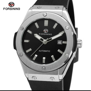 Đồng Hồ Nam chạy cơ chính hãng Forsining FS Automatic-thiết kế skeleton lộ máy 2 mặt- watch đeo tay FSN02