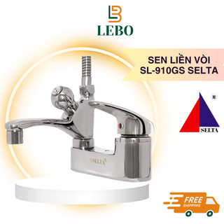 Vòi chậu liền sen tắm nóng lạnh đồng mạ crom bóng chính hãng selta bảo hành 36 tháng