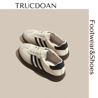 Giày thể thao nữ đế bằng Anrena siêu nhẹ họa tiết 3 vạch phong cách Retro 2024 siêu hot